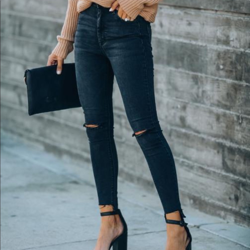 Brand New Hidden Denim Lightly Distressed Denim